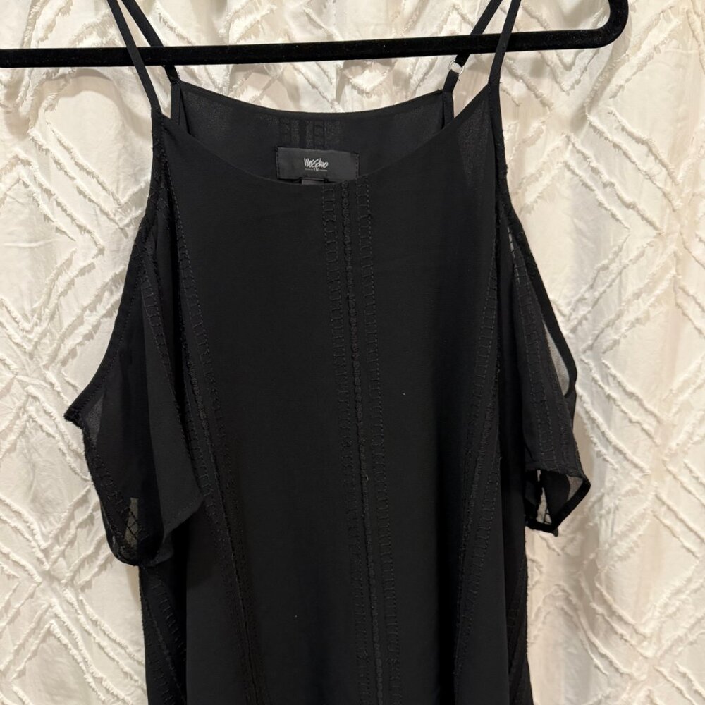 Mossimo Supply Co. Spaghetti Strap Cold Shoulder Top
